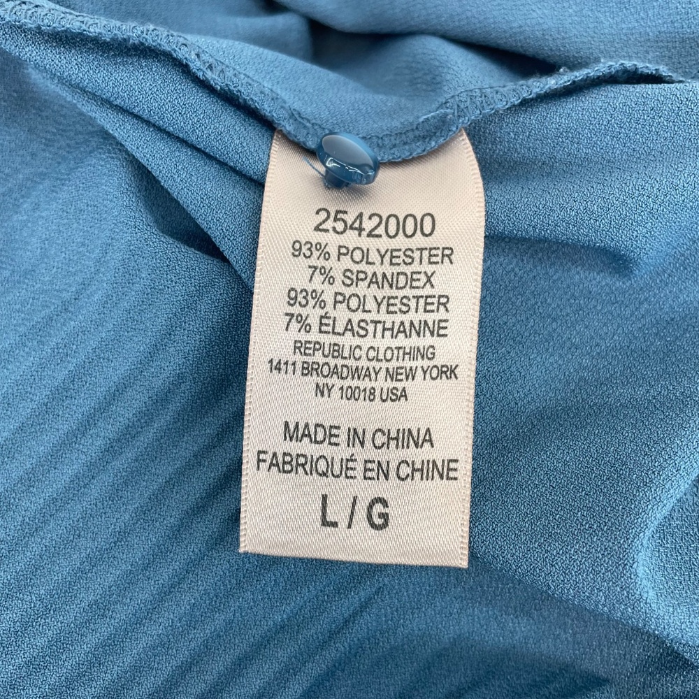 Philosophy Republic Clothing Short Sleeve Top Blue Women’s Size Large - Picture 12 of 12